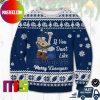 Dallas Cowboys Snoopy Driving Car Snowflake Pattern Ugly Christmas Sweater