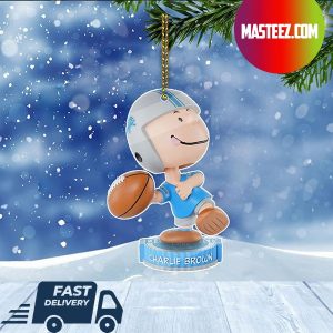 Detroit Lions NFL Charlie Brown Peanuts Bighead Christmas Tree Decorations Xmas Ornament