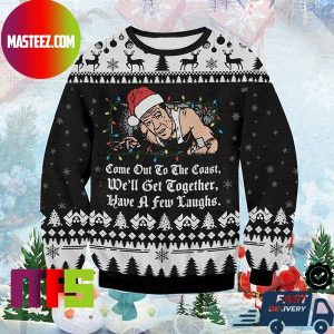 Die Hard Come Out To The Coast Unique Design For Holiday Ugly Christmas Sweater