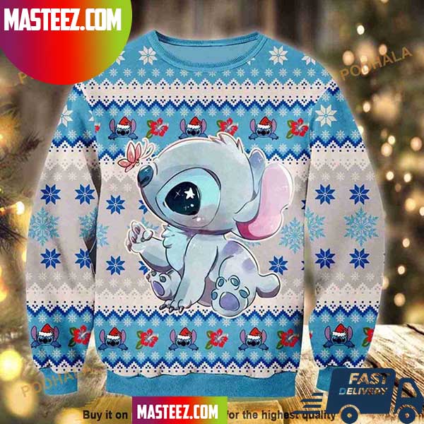 Disney stitch christmas discount sweater