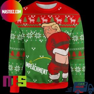 Donald Trump Pee Let It Go Impeachment Best For Holiday Ugly Christmas Sweater