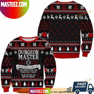 Dungeons And Dragons Dungeon Master Best For Fans Christmas 2023 Ugly Sweater