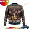 Dungeons And Dragons Fighter Blue Pattern Christmas Ugly Sweater