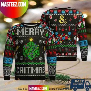 Dungeons And Dragons Merry Critmas Christmas Ugly Christmas Sweater