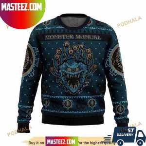 Dungeons And Dragons Monster Manual Ugly Christmas Sweater