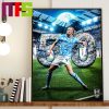Erling Haaland Fastest Premier League 50 Goals Home Decor Poster Canvas