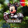 Georgia Bulldogs NCAA Mickey Mouse Christmas Tree Decorations Custom Name Xmas Ornament