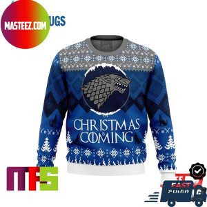 Game Of Thrones House Stark Christmas Is Coming Best For Holiday Ugly Christmas Sweater