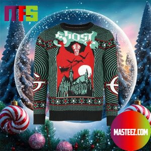 Ghost Band Papa Emeritus IV Logo Best For Holiday Ugly Christmas Sweater