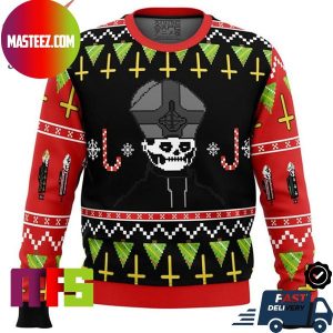 Ghost Band Papa Emeritus Tobias Forge Unique Design Ugly Christmas Sweater