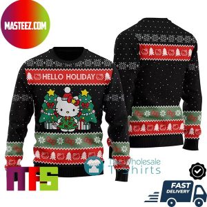 Hello Kitty Hello Holiday Snowflake Pattern Cute Best For Holiday Ugly Christmas Sweater