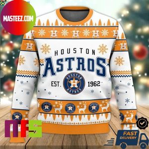 Houston Astros Est 1962 MLB Unique For Holiday Ugly Christmas Sweater