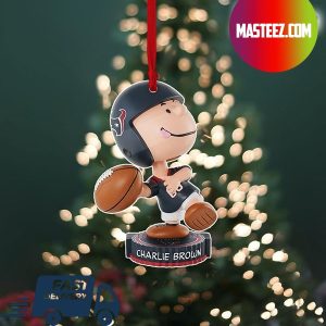 Houston Texans NFL Charlie Brown Peanuts Bighead Christmas Tree Decorations Xmas Ornament
