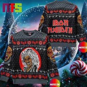 Iron Maiden 666 The Number Of The Beast Best For Holiday Ugly Christmas Sweater