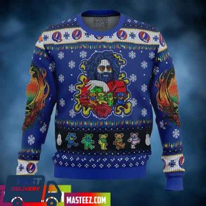 Jerry Garcia Grateful Dead Christmas Gift Dancing Bears Xmas For Men And Women Ugly Sweater