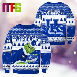 Kentucky Wildcats NCAA Grinch Funny Best For Holiday Christmas Ugly Sweater