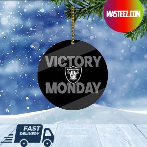 Las Vegas Raiders NFL Victory Monday Christmas Tree Decorations Xmas Ornament