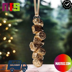 Lionel Messi Eight Gold Rings Ballon d’Or Adidas Christmas Tree Decorations Xmas Ornament