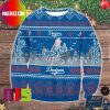 Los Angeles Dodgers MLB Grinch Snowflake Pattern For Holiday Ugly Christmas Sweater