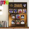 MLB National League Rawlings Gold Glove Winners List 2023 Home Decor Poster Canvas