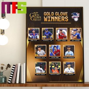 MLB American League Rawlings Gold Glove Winners List 2023 Home Decor Poster Canvas