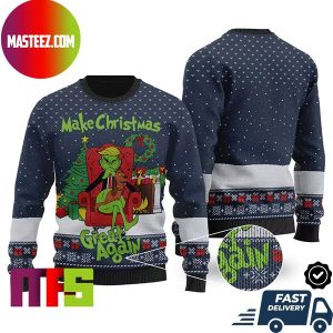 Make Christmas Great Again Funny Grinch Best For Holiday Ugly Christmas Sweater