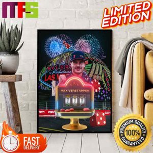 Max Verstappen Wins The First Ever Las Vegas Grand Prix 2023 Home Decor Poster