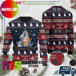 Meowy Catmas Cat Christmas Tree Ugly Christmas Sweater