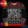 Merry Christmas Shitter’s Full Olive Pattern For Holiday Funny Ugly Christmas Sweater