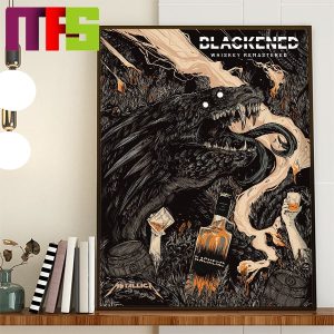 Metallica Blackened Whisky Remastered Home Decor Poster Canvas