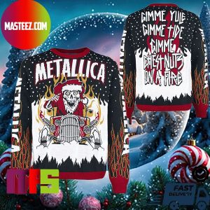 Metallica Gimme Yule Holiday Ugly Christmas Sweater