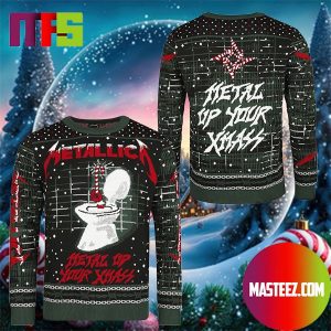 Metallica Metal Up Your Ass Xmas Holiday Ugly Christmas Sweater