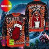 Metallica Ride The Lightning Santa Skeleton Holiday Ugly Christmas Sweater