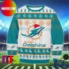 Miami Dolphins Christmas Hat Rams Logo Pattern For Holiday Ugly Christmas Sweater