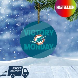 Miami Dolphins NFL Victory Monday Christmas Tree Decorations Xmas Ornament