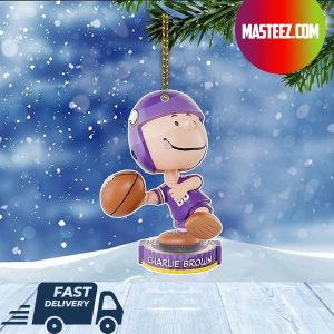 Minnesota Vikings NFL Charlie Brown Peanuts Bighead Christmas Tree Decorations Xmas Ornament