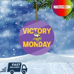 Minnesota Vikings NFL Victory Monday Christmas Tree Decorations Xmas Ornament