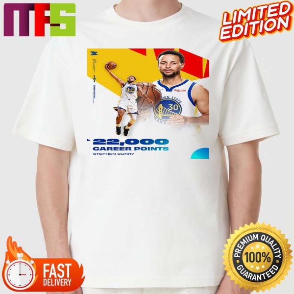 NBA Golden State Warriors Player Stephen Curry Has Reached 22,000 Career Points Classic T-shirt