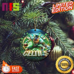 NBA Realistic 3D Logo Of Boston Celtics Christmas Tree Ornaments 2023 NBA Realistic 3D Logo Of Boston Celtics Christmas Tree Ornaments 2023