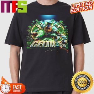 NBA Realistic 3D Logo Of Boston Celtics Classic T-shirt NBA Realistic 3D Logo Of Boston Celtics Classic T-shirt