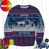 New England Patriots Christmas Hat Patroits Logo Pattern Ugly Christmas Sweater