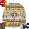 New Orleans Saints Christmas Hat Saints Logo For Holiday Ugly Christmas Sweater