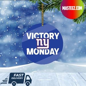 New York Giants NFL Victory Monday Christmas Tree Decorations Xmas Ornament