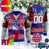 New York Rangers Mascot NHL Personalized Name Unique Design For Holiday Ugly Christmas Sweater