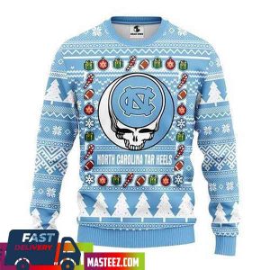 North Carolina Tar Heels x Grateful Dead Christmas Gift For Men And Women Ugly Sweater