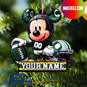 Oregon Ducks NCAA Mickey Mouse Christmas Tree Decorations Custom Name Xmas Ornament