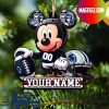 Oregon Ducks NCAA Mickey Mouse Christmas Tree Decorations Custom Name Xmas Ornament