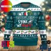 Philadelphia Eagles Santa Merry Kiss My Ass Best For Holiday Ugly Christmas Sweater