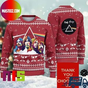 Pink Floyd All Members Logo Snowflake Patten Best For Holiday Ugly Christmas Sweater