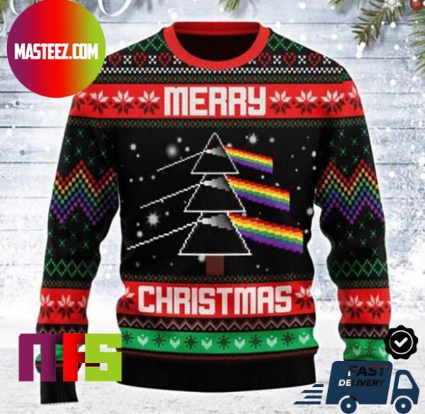 Pink Floyd Logo Merry Christmas Unique Design Best For Holiday Ugly Christmas Sweater